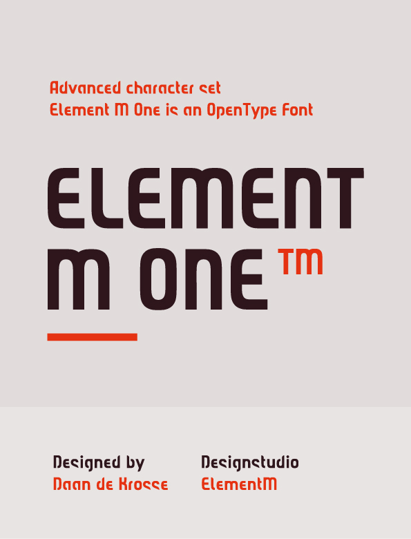 Font Element M One